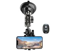 Genérico Phone Stand -32cm Car Phone Holder | Car Mount, Universal Ćar Mount with Strong Suction Cup Base 360 Degree Adjustable PhoneStand For Vlog Recording Video Compatible with All Smartphones