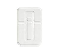 Genérico Phone Stand Attachment Leather, 10x6.5cm Strong Hold Slim Magnetic Support, Portable Mobile Holder, for Car Back Seat, Office Desk, Travel, Hands-Free Viewing