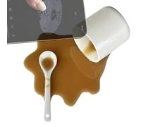 Genérico Phone Stand - Creative Coffee Spill ABS Holder | Fun Desktop Prank Prop, Stable & Support for Mobile Phones and Tablets | Novelty Gift for Office Desk, Halloween Party, Travel, Kitchen, Car