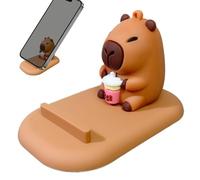Genérico Phone Stand Cute Design - Desktop Mobile Holder | Non Slip Base with Rotating Angle Support, Cartoon Inspired Desk Accessory, Gift Idea for Cute Animal and Kawaii Style Lovers