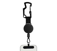 Genérico Phone Tether Anti Theft - Retractable Safety Reel Harness | Phone Strap Lanyard Steel Cable Reinforced Clip for Hiking Mountaineering Fishing Travel Ski Outdoor
