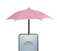 Genérico Phone Umbrella | Polyester Cloth + Iron 27x20cm | Foldable Fun Rotatable Strong Suction | Sun Protection Phone Stand Umbrella | For Outdoor Activities Travel Beach Car Road Trip