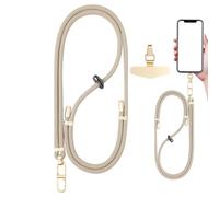 Generico Phone with Adjustable Neck Strap | Comfortable Hands-Free- Universal Phone Lanyard with Anti-Theft Wrist Strap | for Most Smartphones,Travel, Walking & Outdoor Use