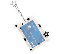 Genérico Photo Keychain Holder -10x8.5cm Picture Keychain Holder Photo Clip, Cute Clear Acrylic Picture Keyring,for Bank Card Bag Purse Backpack Women Kids Girls Birthday Holiday