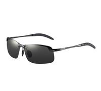 Genérico Photochromic Sunglasses, Polarized Anti-Glare Glasses, 15x10x4cm, UV Protection Outdoor Eyewear, Lightweight Driving Goggles for Fishing, Sports, Travel, Sunlight Transition