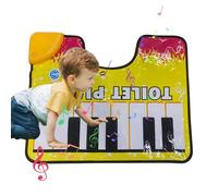 Genérico Piano Floor Mat Toilet - Musical Bathroom Keyboard Rug | Funny Interactive Sound Play Mat Novelty Entertainment Activity Floor Decoration Music Game Practical Joke Gift Electronic