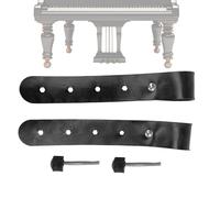 Genérico Piano Stand Straps - 2 Piece PU Leather Adjustable Fixing Ties, Keyboard Locking Straps for Stability | Securing Strap for Home Studio Concert Party Performance Music Lessons Practice
