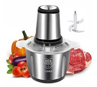 Genérico Picadora De Carne Eléctrica, Recipiente De Acero Inoxidable Y Cuchillas Afiladas, Control De Doble Velocidad Rápida Y Lenta, Procesamiento De Alimentos Multifunción (3l)