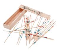 Genérico Pick Up Sticks Game Set, Classic Wooden 31 Colorful Sticks Balance Toy, Adorable Compact Fun Educational Games for Kids and Adults, Preschool Learning Coordination Activity