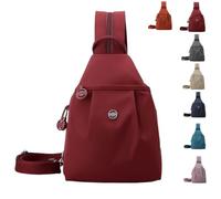 Genérico Pickelect Waterproof 2-Way Commuter Bag.Women Men, Oxford Large Capacity Convertible Shoulder Bag, Travel Bags (Bordeaux Red)