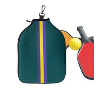 Genérico Pickle Ball Racket Cover - Paddle Bag Rackets Cover Holder Sleeve Case - Pickle Ball Racket Carrier, Holder Sleeve Case Protector, 24x31cm/9x12 Inches