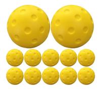 Genérico Pickle Balls, 12X High Visibility Outdoor Balls, Compact Bounce Sports Set, 2.91 Inches Tournament-Ready Design, Ideal for Beginner, Practice, Training and Competitive Play
