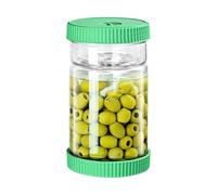 Genérico Pickle Jar Container, Leak Proof Olive Holder, 40oz Size with Strainer Design, for Vegetable Fermentation Fruit Preservation, Pantry Accessories, Olive Jar for Home Kitchen Pantry