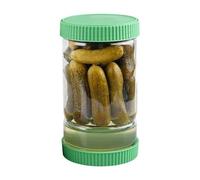 Genérico Pickle Jar With Strainer | Pickle Juice Separator Glass Jar, Stylish Pantry Organizer With Modern Design, Fruit Meal Prep Tool For Home Restaurant