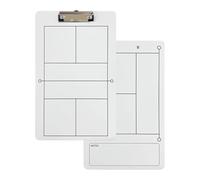 Genérico Pickleball Coaching Clipboard - 13.78 Inch PVC | Erasable White Board - Sports Strategy Board For Coaches Players Teams Training Practice Game Plan Organizer