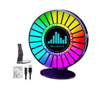Genérico Pickup Rhythm Light - Rgb Sound Lamp, Voice Activated LED | Car Home Fragrance Interior Atmosphere Device, Sound Control Decorative Music Light With Integrated Scent Diffuser