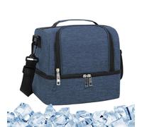 Genérico Picnic Bag, Leak Proof Cooler Lunch Tote, Waterproof Portable Pouch, Perfect For Camping Beach Party School Work Outdoor Food And Beverage Storage, Spacious Storage, 9.84x6.69x9.06 In