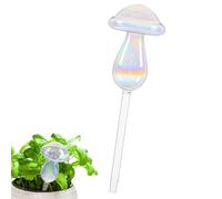 Genérico Picos De Riego Automático De Vidrio Forma De Setas | Picas de riego para exteriores para macetas, interior, exterior, terraza,