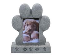 Genérico Piedras conmemorativas para Mascotas para Perros, de jardín para Perros, lápida sepulcral para Exteriores con Forma de Pata de Resina, Conmemorativa para Gatos Resistente a la Intemperie