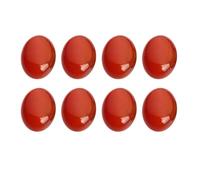 Genérico Piedras de Ágata Roja Ovaladas 18x25 Mm 10 Piezas para Manualidades de Joyería Diy, Cabujones Planos para Hacer Pendientes y Accesorios de Bisutería
