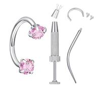Genérico Piercings De Nariz Para Mujer,Joyería Moderna De Acero Inoxidable,Aro Pendiente De Joyería Para La Nariz - Para Viaje Cita Boda Baile Evento Hélix Septum Oreja