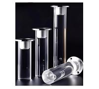 Genérico Pies de Soporte Transparentes acrílicos: Patas flotantes for Muebles for gabinetes de Cocina, tocadores de baño, Soportes for TV, decoración Moderna del hogar(Clear,200mm/7.9inch)