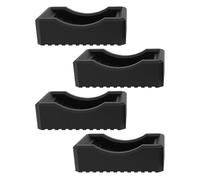 Generico Pies extendidos para placa - 8 x 8 x 3,5 cm Almohadilla niveladora para parrilla para barbacoa, almohadillas para patas para placa, para patas de barbacoa resistentes PE