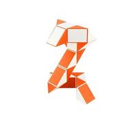 Genérico Pieza mágica de Serpiente, Mini Serpiente mágica, Cubo Juguete,Magic Velocidad,Juguete Cubo Mágico Giro Puzzle, Cumpleaños Niños Niñas, Regalo (Naranja)