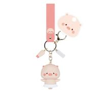 Genérico Pig Keychain - Cartoon Pig Animal Keyrings, Cute Animal Keychain Decorations, Versatile Key Rings | Handbag Accessories For Women Men Kids Backpack Purse Charm Gift Fun Practical