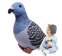 Genérico Pigeon Stuffed Animal - Ultra Soft Plush Bird Cushion Toy, Realistic Cartoon Style Comfort Doll, Durable Home Decorative | Bedroom Decor, Plush, Playtime Companion, Gift Idea