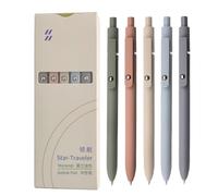 Genérico Pigment Flow - Fine Point Gel Pens for Documentation | Pentad Unit Frame with Capillary Logic, High Fidelity Ink Hub & Retractable Nodes for Students and Teachers