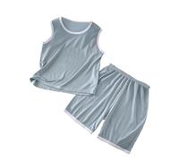 Genérico Pijama de 2 Piezas para niño Camiseta y Pantalones Cortos Ropa Dormir Manga Corta niños Primavera, Verano Albornoz Animal Trajes 6 Meses a 7 años