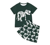 Genérico Pijama de 2 Piezas para niño,Infantiles Imprimir Conjunto Pijamas Ropa Descanso clásica Pantalones Cortos y Regalos niños Trajes 6 Meses a 7 años