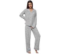 Genérico Pijama de Maternidad para Mujer de Tejido Acanalado - Conjunto de Ropa de Dormir de Dos Piezas para el Embarazo | Cómodo Pijama con Botones y Pierna Ancha