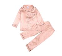 Genérico Pijama para Bebés Pequeños Niños Camiseta y Pantalones Cortos de 2 Piezas con Botones Conjunto Suave Manga Corta Primavera, Verano Clásicos Lounwear