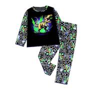 Genérico Pijama para Bebés Pequeños Niños,Infantil Ropa de Dormir Conjunto 2 Piezas Manga Corta y Pantalones Cortos Top Pijamas Regalos niños Primavera Verano