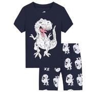 Genérico Pijama para Bebés Pequeños Niños,Infantil Ropa de Dormir Conjunto Pijamas y niños Manga Corta Pantalones Cortos Top Albornoz niño Animal Trajes 6 Meses a 7 años