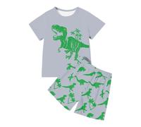 Genérico Pijama para Bebés Pequeños Niños,Infantiles Imprimir Conjunto Pijamas de 2 Piezas Ropa Dormir niños Primavera, Verano Clásicos Lounwear Talla 5 y 14 años
