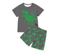 Genérico Pijama para Bebés Pequeños Niños,Infantiles Imprimir Conjunto Pijamas de 2 Piezas Ropa Dormir niños Primavera, Verano Clásicos Lounwear Talla 5 y 14 años