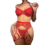 Genérico Pijama Sexy Mujer - Lenceria Extreme Sexy Dessous Sexs Color Negro Mujeres Sexy Liguero Lencería Sex Bra and Panty Sets