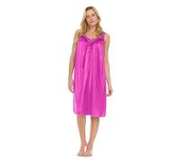 Genérico Pijama Sexy Mujer Short De Pijama Mujer Womens Pajamas Nightgowns For Women Sleeveless Satin Nightshirt For Women Wide Strap Plus Size Pantalon Pijamas Hot Pink One Size