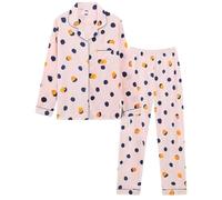 Genérico Pijama Verano Mujer Pijama Shorts Mujer Conjuntos De para De Manga Larga con Botones Estar por Casa 2 Piezas con Bolsillos Y Conjunto Rose Gold XXL