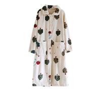 Genérico Pijamas A Conjunto para Parejas Pijama Mujer Robes For Women Fuzzy Down Heart Robe with Collar Ankle Length Robes For Women Shower Robe Search Pijamas Mujer Verano Green XL