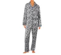 Genérico Pijamas de Dos Piezas y elásticos coloreados del Desgaste del de Ding para Las Mujeres (White, M)