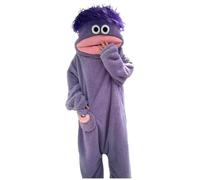 Genérico Pijamas de una Pieza para Mujeres y Hombres Monos de Disfraz de Animales Divertidos, Monos de Cosplay de Forro Polar para Adulto Pijamas cómodos para Noches de Cine diversión Familiar