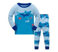 Genérico Pijamas Niños Manga Corta Camiseta y Pantalones Cortos Ropa de Descanso clásica con Botones Lunares Conjuntos para Clásicos Lounwear 2 a 11 años