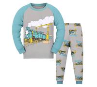 Genérico Pijamas Niños Manga Corta,Infantiles Imprimir Conjunto de Pijama 2 Piezas Corta y Pantalones Cortos Conjuntos Ropa para con Botones Trajes 6 Meses a 7 años