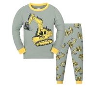 Genérico Pijamas Niños Manga Corta,Infantiles Imprimir Conjunto de Pijama 2 Piezas Corta y Pantalones Cortos Conjuntos Ropa para con Botones Trajes 6 Meses a 7 años