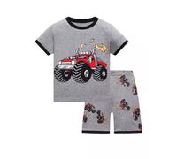 Genérico Pijamas Niños Manga Corta,Infantiles Imprimir Conjunto Pijama de 2 Piezas con Botones Ropa Dormir para Top Pantalones Albornoz niño Animal Talla 5 y 14 años