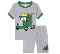 Genérico Pijamas Niños Manga Corta,Infantiles Imprimir Conjunto Pijama de 2 Piezas con Botones Suave Corta Color Liso, cómodo Clásicos Lounwear Talla 5 y 14 años